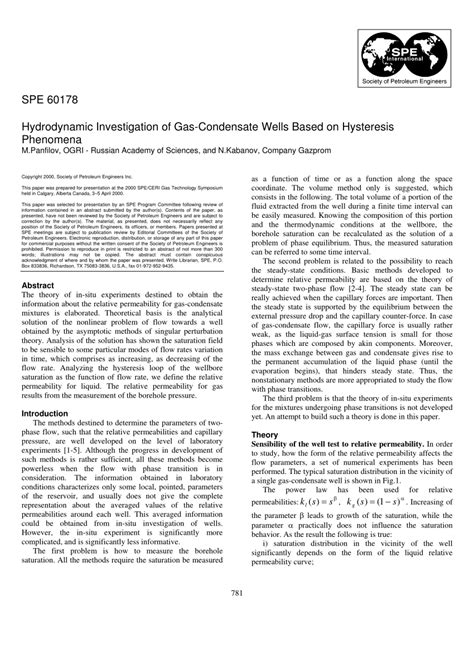 Pdf Hydrodynamic Investigation Of Gas Condensate Wells Based On