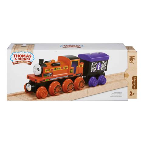 Thomas & Friends Wooden Railway Nia Engine and Cargo Car