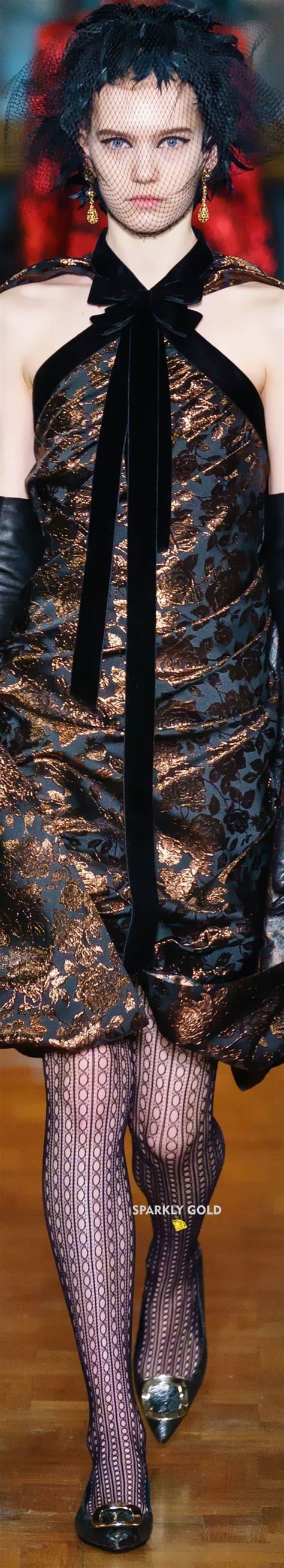 Erdem Fall 2019 RTW Sparkly Gold Couture Fashion Erdem Fashion