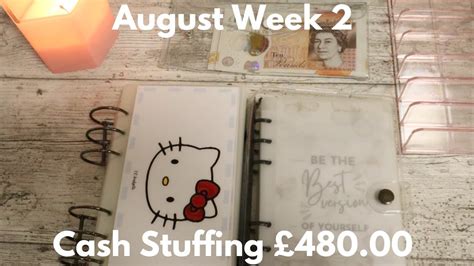 Cash Stuffing August Week 2 480 UK Cash Stuffing YouTube