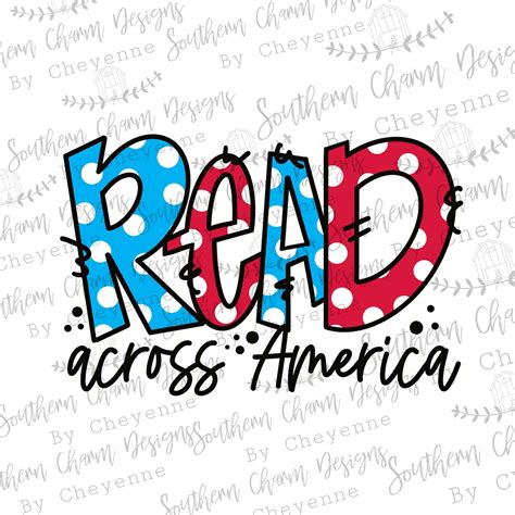Read Across America Hand Lettered PNG Digital Download for Sublimation or Screens - Etsy