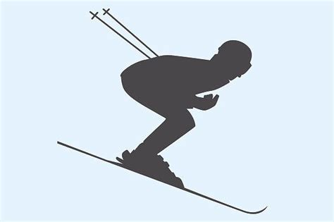 Silhouette of skier | Skier, Winter art projects, Silhouette