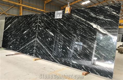 Fusion Black Granite Slabs From India