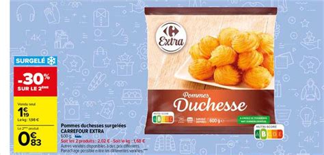 Promo Pommes Duchesse Surgel Es Carrefour Extra Chez Carrefour Market