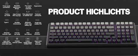 Amazon AULA F99 Pro Wireless Mechanical Keyboard Gasket Hot Swappable Custom Keyboard RGB