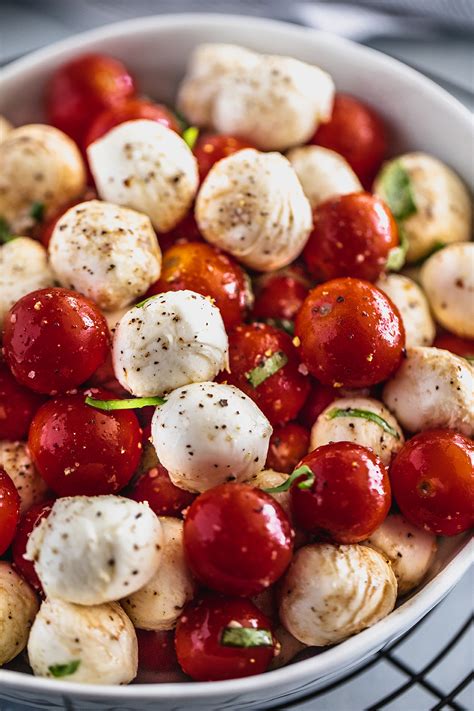 Make Ahead Caprese Salad With Cherry Tomatoes No 2 Pencil