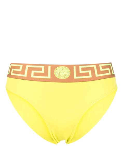 Versace Greca Jacquard Bikini Bottoms Smart Closet