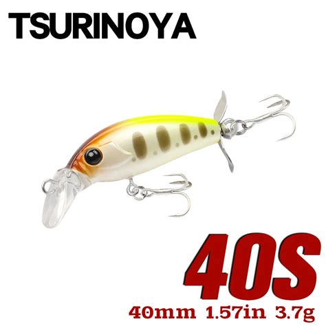 TSURINOYA 40mm 3.7g 40S Sinking Minnow Fishing Lure SENTRY Artificial ...