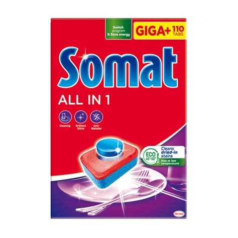 Таблетки для миття посуду в посудомийній машині Somat All in 1, 110 шт ...