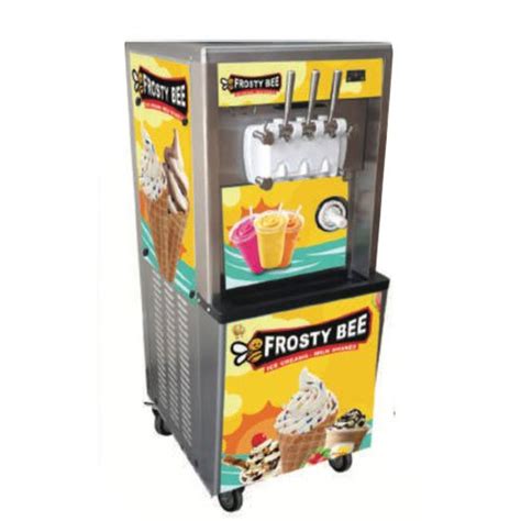 Stainless Steel Soft Serve Ice Cream Machines Ice Cream Softy Making