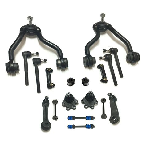 18 Pc Suspension Kit Control Arm With Ball Joints Sway Bar Frame