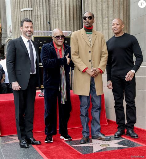 Jimmy Kimmel Snoop Dogg Quincy Jones Dr Dre Snoop Dogg Reçoit Son