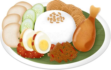 Nasi Uduk Lemak Ilustraci N Indonesia Comida Tradicional Png Nasi