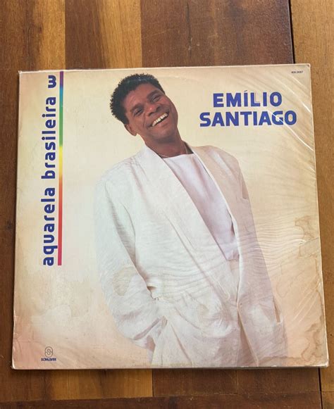 Lp Vinil Emílio Santiago Aquarela Brasileira 3 Item de Música Som