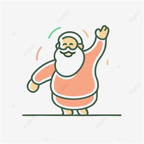 Ilustra O Em Vetor Gr Fico Personagem Papai Noel Png Um Cone Linear