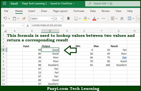 Learn How To Lookup Value Between Two Numbers In Microsoft Excel