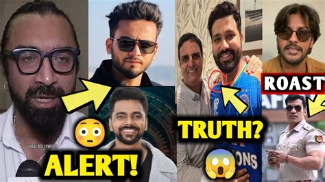 Ajaz Khan Warning To Elvish Yadav And Love Kataria Rohit Sharma Viral