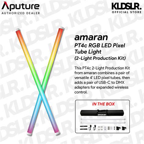 Aputure amaran amaran PT4c RGB LED Pixel Tube Light (4', 2-Light ...