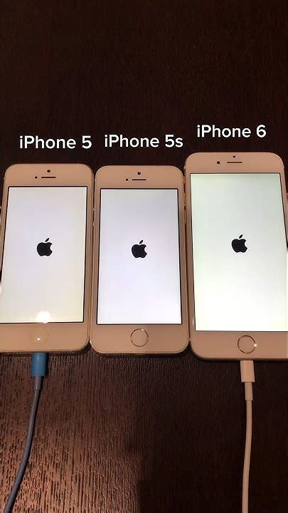 Iphone 5 Vs Iphone 5s Vs Iphone 6 Boot Up Test Shorts Ios10 Ios12 Iphone5 Iphone5s Iphone6