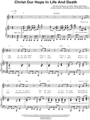 "Christ Our Hope in Life and Death" Sheet Music - 9 Arrangements ...