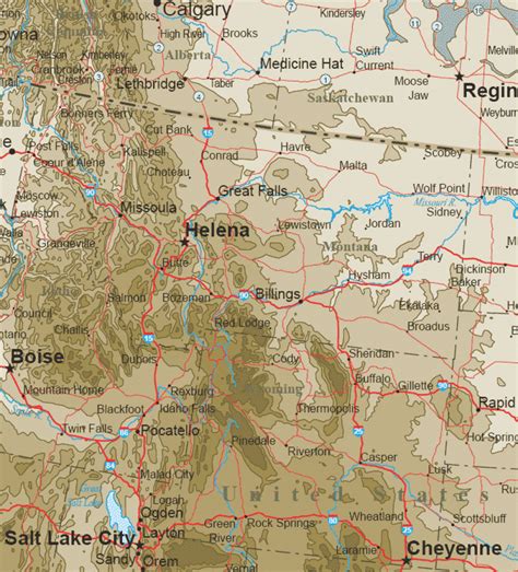 Us Map Rocky Mountain States - Printable Map