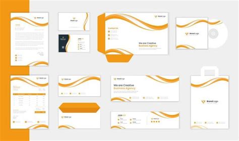 Stationery Design Template Vector Art, Icons, and Graphics for Free ...