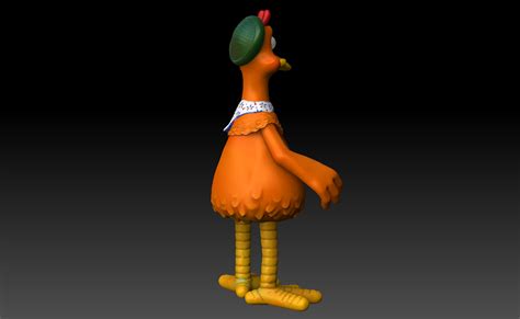 CHICKEN RUN Ginger 3D Model $50 - .ztl - Free3D