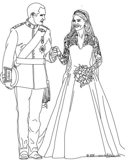 Wedding Dress Coloring Pages At Free Printable