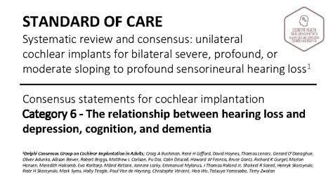 Standard Of Care Systematic Review And Consensus Unilateral