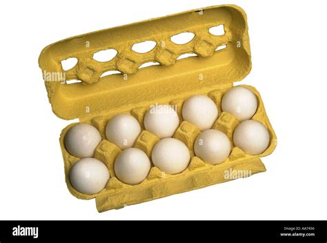 eggs ten fresh hen s eggs in a package Stock Photo - Alamy