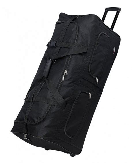 TOP PACK 30 36 Polyester Rolling Wheeled Duffel Bag Travel Duffel