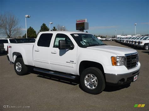 2009 Summit White Gmc Sierra 2500hd Slt Crew Cab 4x4 47965702 Photo 4