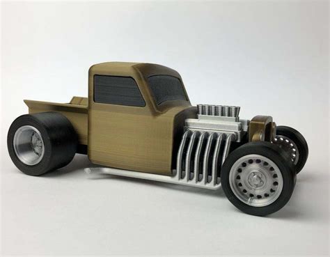 Custom HOT ROD RAT ROD Fully D PrintableFree STL File For Cults