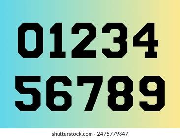 Sports Number Font Eps Vector Create Stock Vector (Royalty Free) 2475779847 | Shutterstock