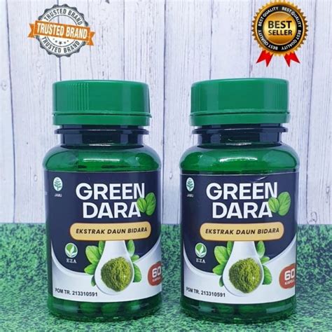 Kapsul Green Dara Ekstrak Daun Bidara Eza Isi Kapsul Herbal Alami