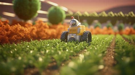 Premium Photo | Smart robotic farmers concept robot farmers Futuristic ...