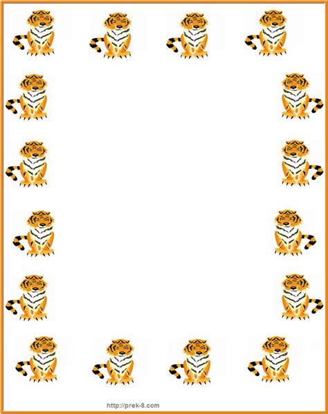 Jungle Animals Writing Paperjungle Animals Stationerywild Animals