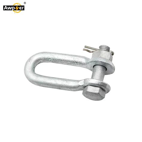 Hot Dip Galvanized Shackle Clevis Type U Anchor Shackle For Power Line