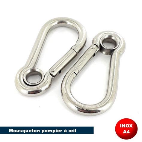 Mousqueton Pompier Inox A Marine Les Inoxydables