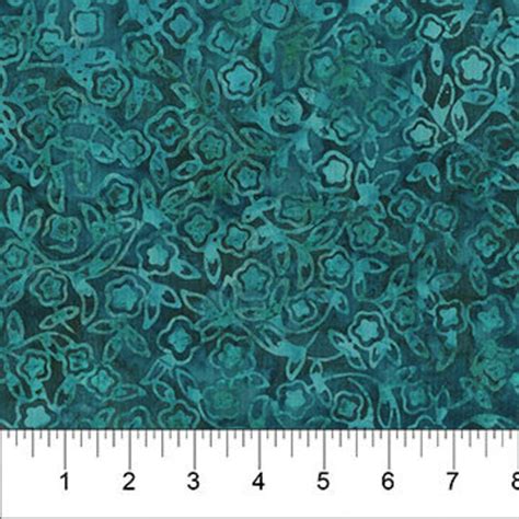 Northcott Banyan Batik Memory Lane Collection 80922 63 Teal Vines