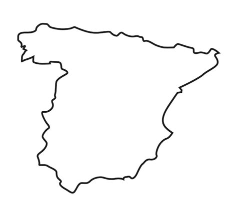 Iberian Peninsula Map Outline