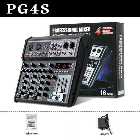 Mixer Audio Profesional Pg S Dsp Bawaan Saluran Mendukung