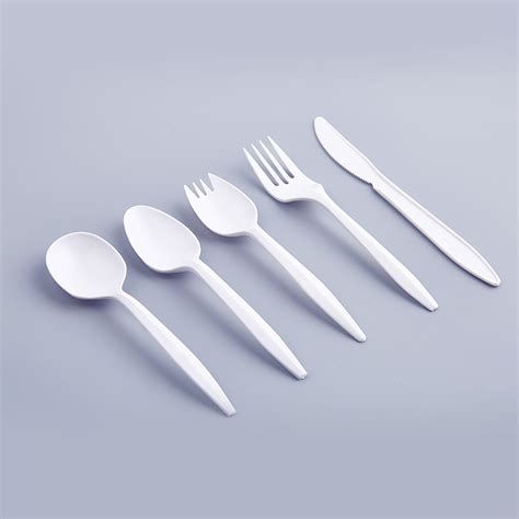 Fuling Medium Weight Wrapped White Plastic Cutlery Pack With Napkin And