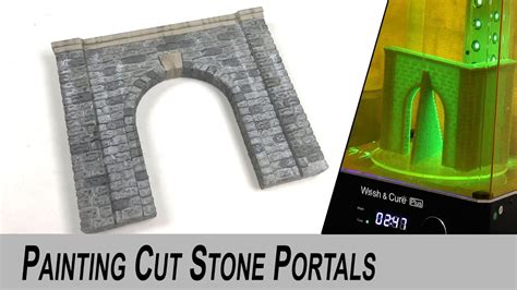 How To Paint Cut Stone Tunnel Portals Youtube