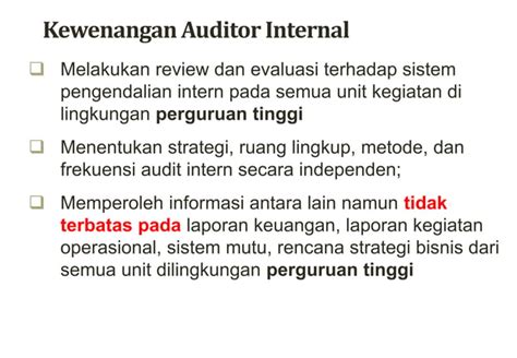 Audit Mutu Kampus Tahun Akademik Yang Berjalan PPT