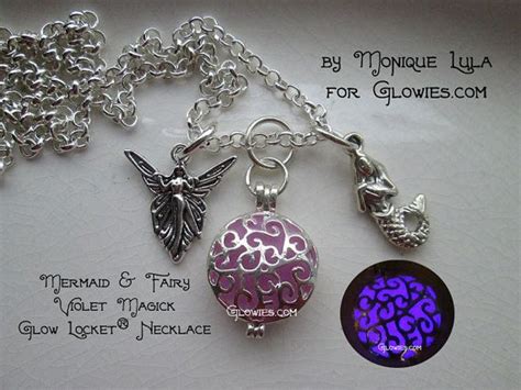 Sir Ne F E Violet Collier M Daillon De Lueur Magique Bijoux Glow