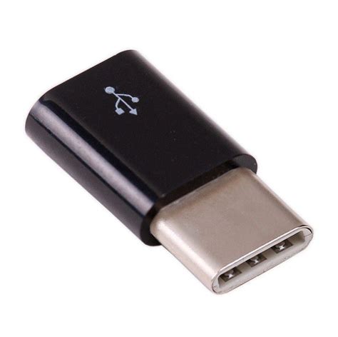 USB micro-B to USB-C adapter (Black)