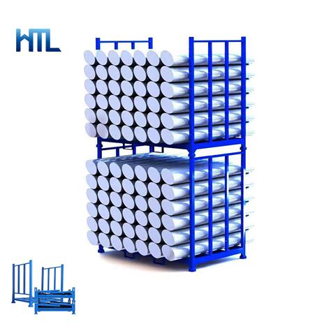 Heavy Duty Powder Coating Metal Folding Logistic Fabric Roll Stillage