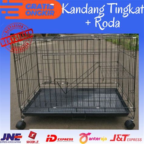 Jual Kandang Besi Lipat Tingkat Kucing Anjing Kelinci Ukuran