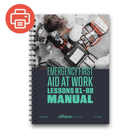 Emergency First Aid At Work Lessons 1 8 Printed